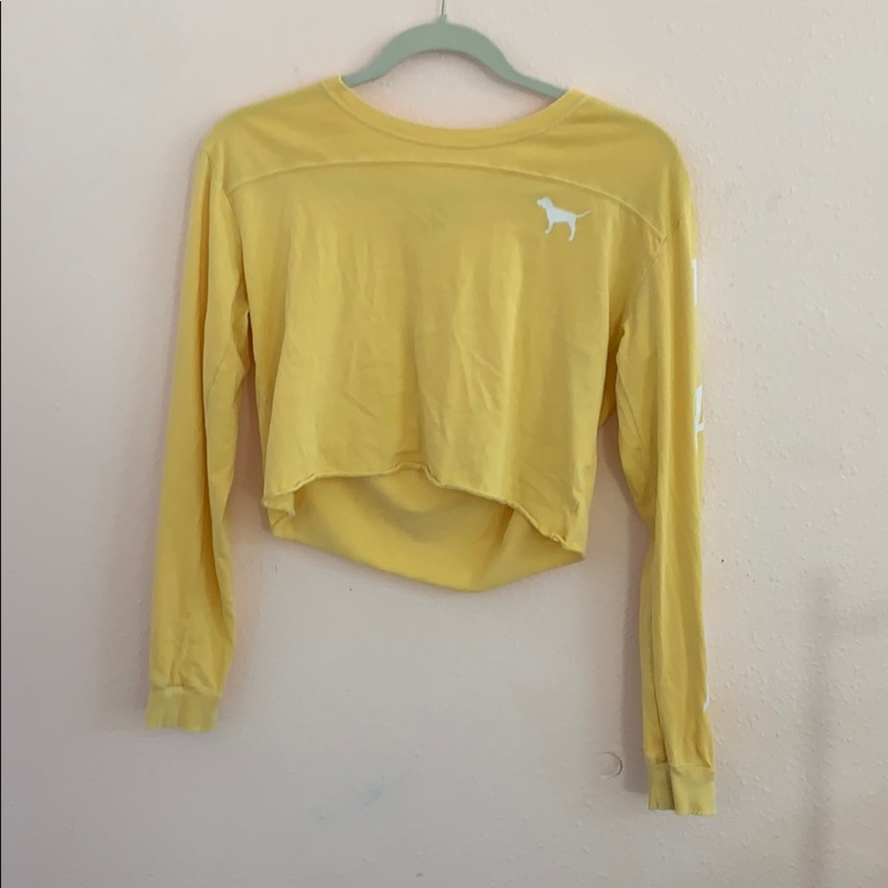 Yellow Crop Top Victoria Secret